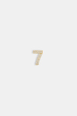 Iced Number Pendant - 12mm