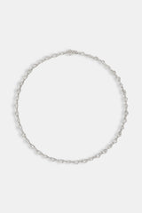 Iced Gemstone Infinity Link Chain - 6mm