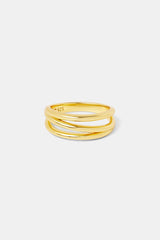 Polished Triple Band Ring - 8mm