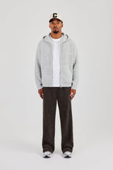 Suede Relaxed Jogger - Charcoal