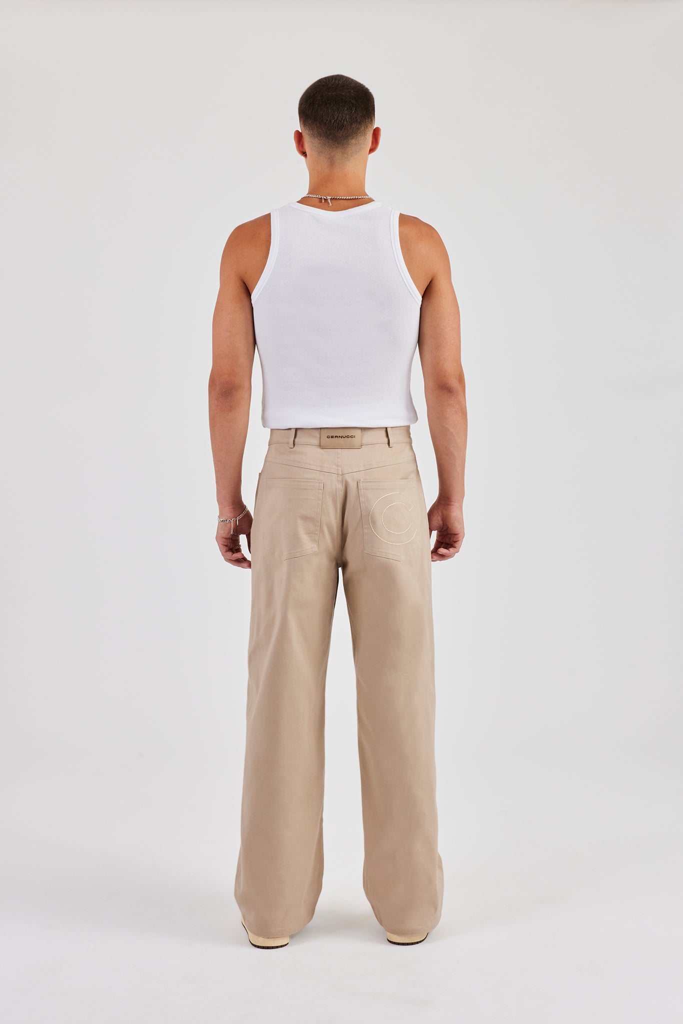 Tailored Relaxed Trouser - Sand