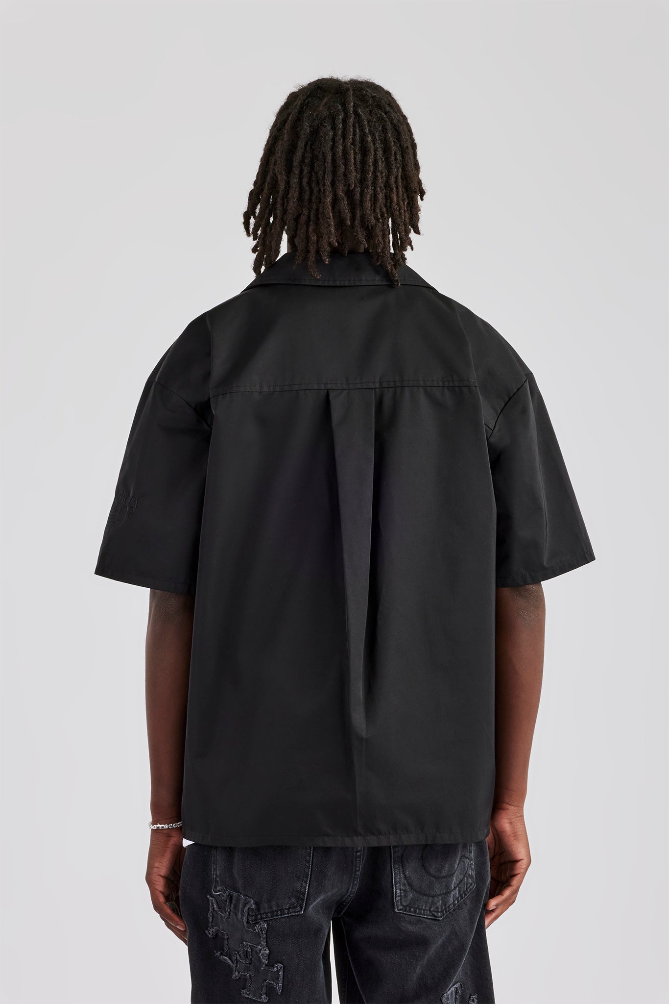 Carpenter Nylon Embroidered Shirt - Black