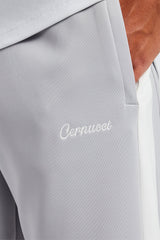 Contrast Panel Track Pant - Grey