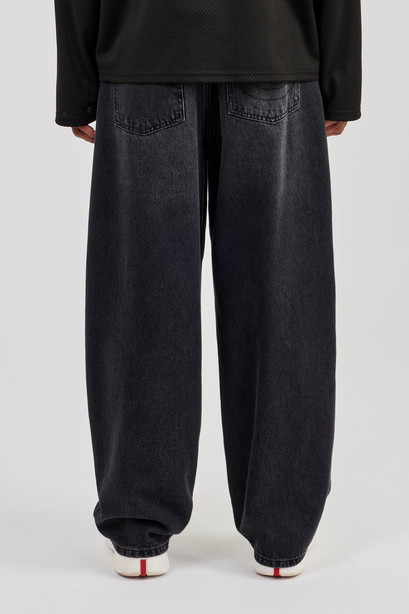 Super Baggy Jeans - Washed Black