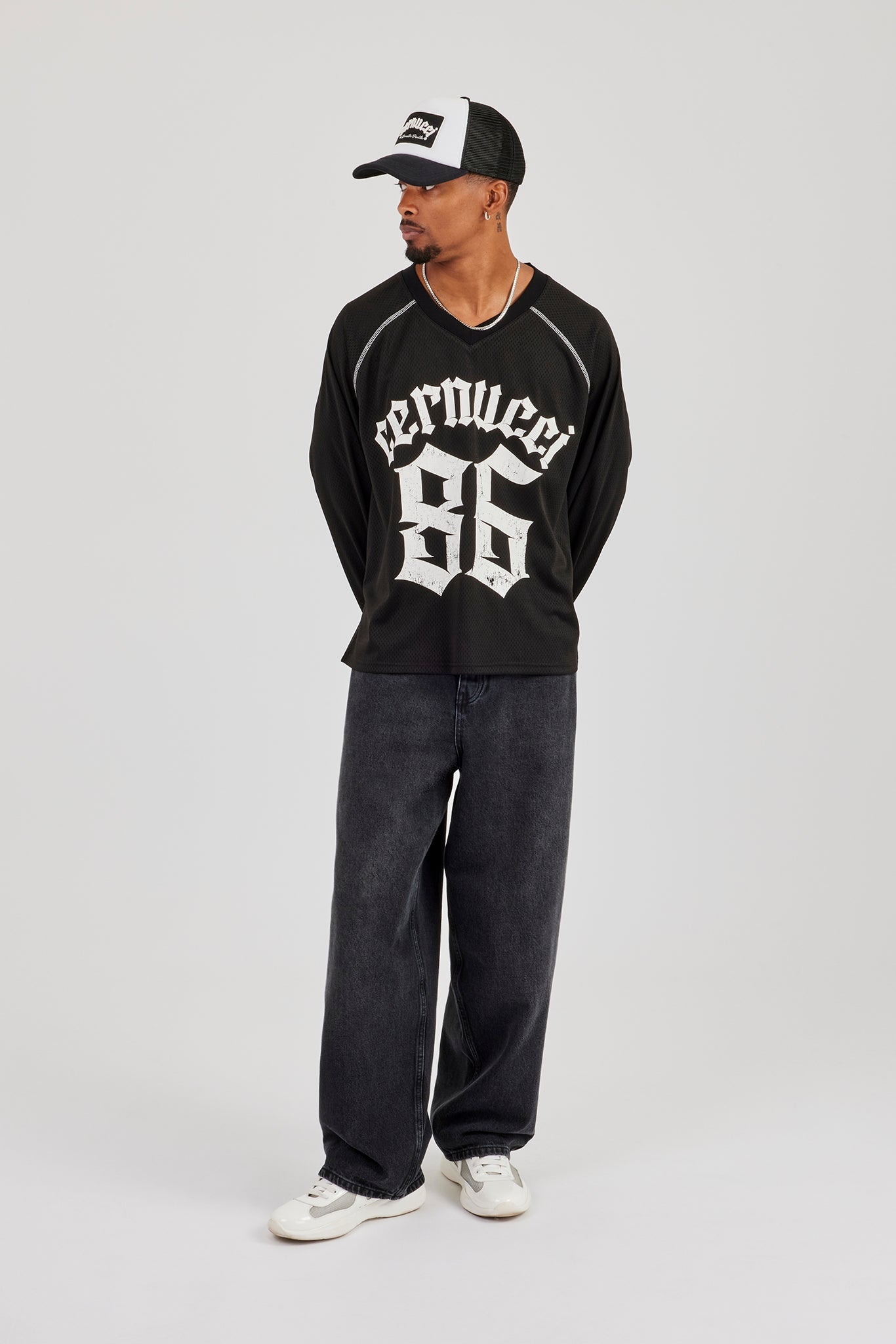 Super Baggy Jeans - Washed Black