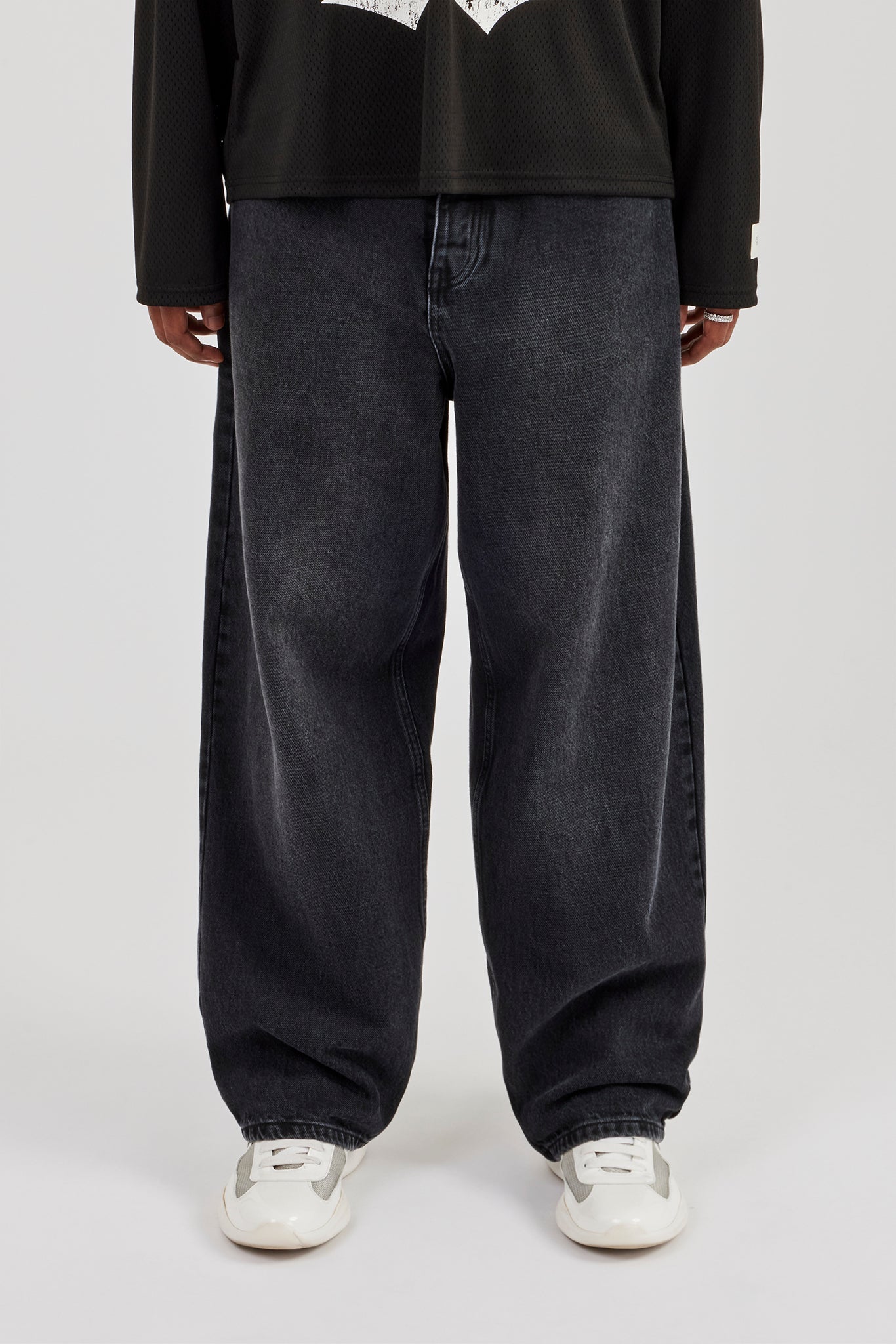 Super Baggy Jeans - Washed Black