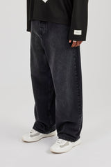 Super Baggy Jeans - Washed Black