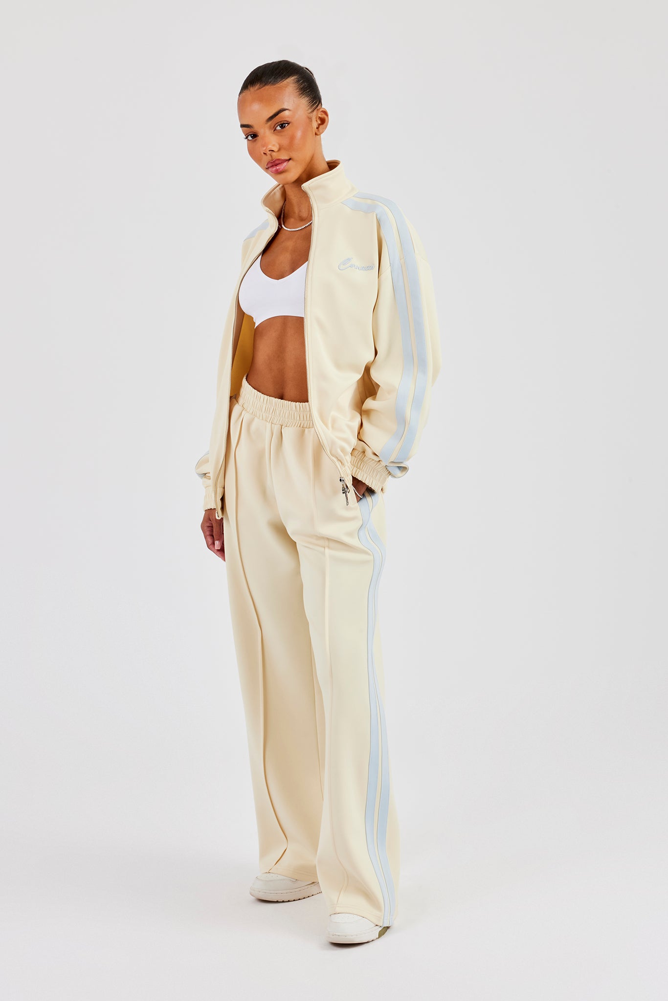 Taping Wide Leg Pant - Butter Yellow