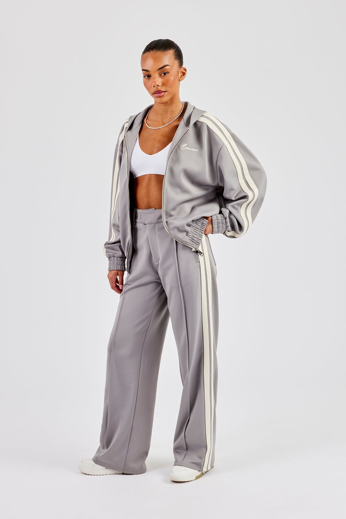 Tailored Taping Trouser - Grey