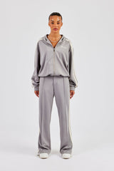 Hooded Taping Jacket & Tailored Trouser - Grey