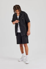 Nylon Cargo Short - Black