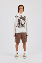 Relaxed Cargo Nylon Short  - Brown