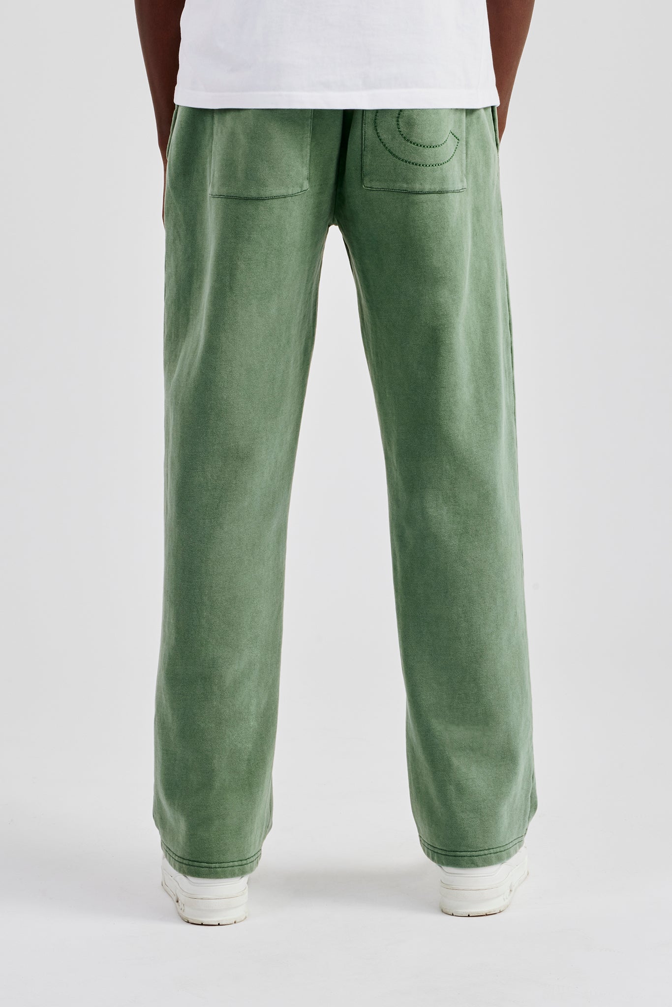 Washed Straight Leg Jogger - Washed Green