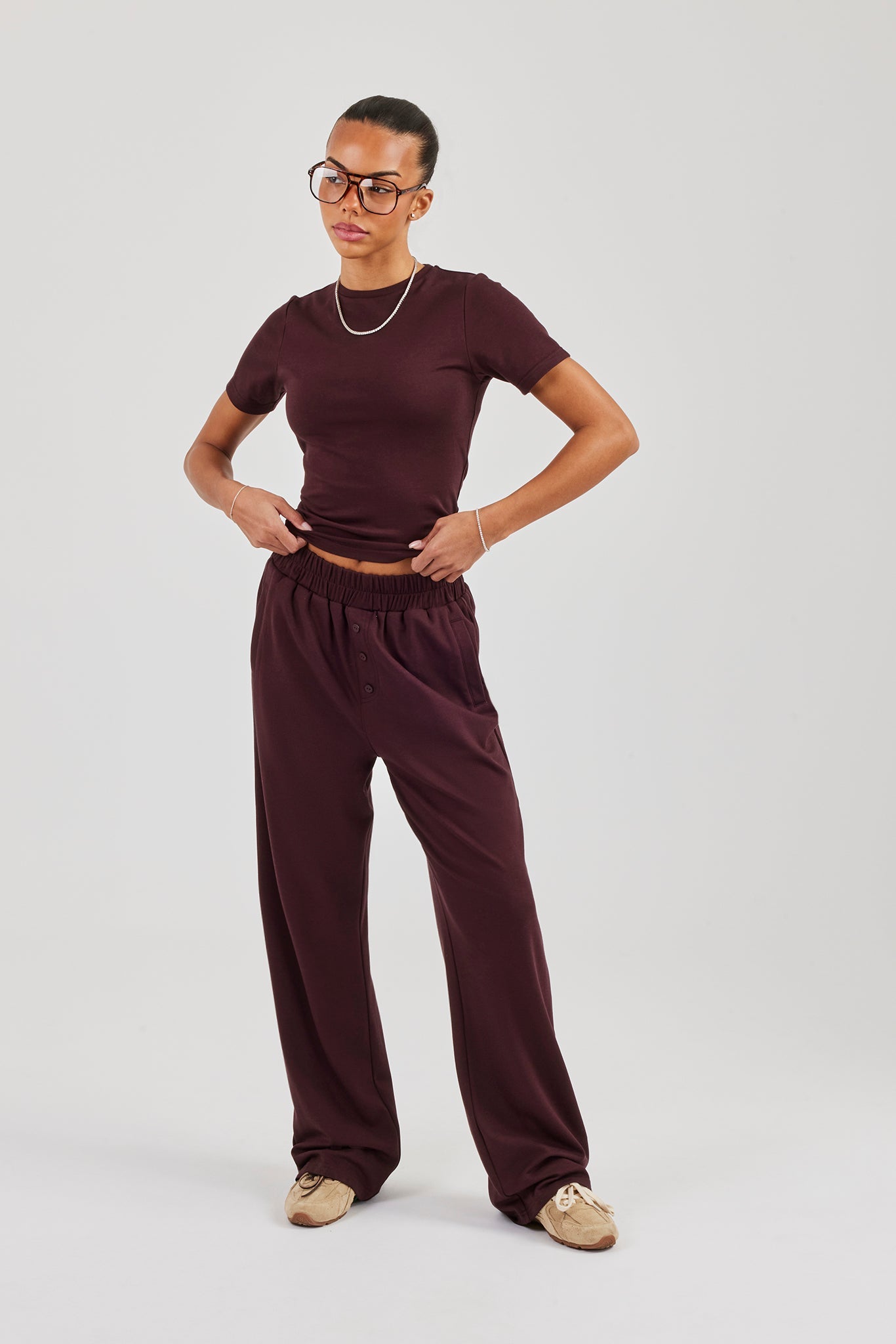 Soft Touch Short Sleeve T-Shirt - Burgundy