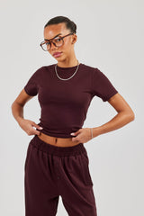 Soft Touch Short Sleeve T-Shirt - Burgundy