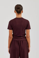 Soft Touch Short Sleeve T-Shirt - Burgundy