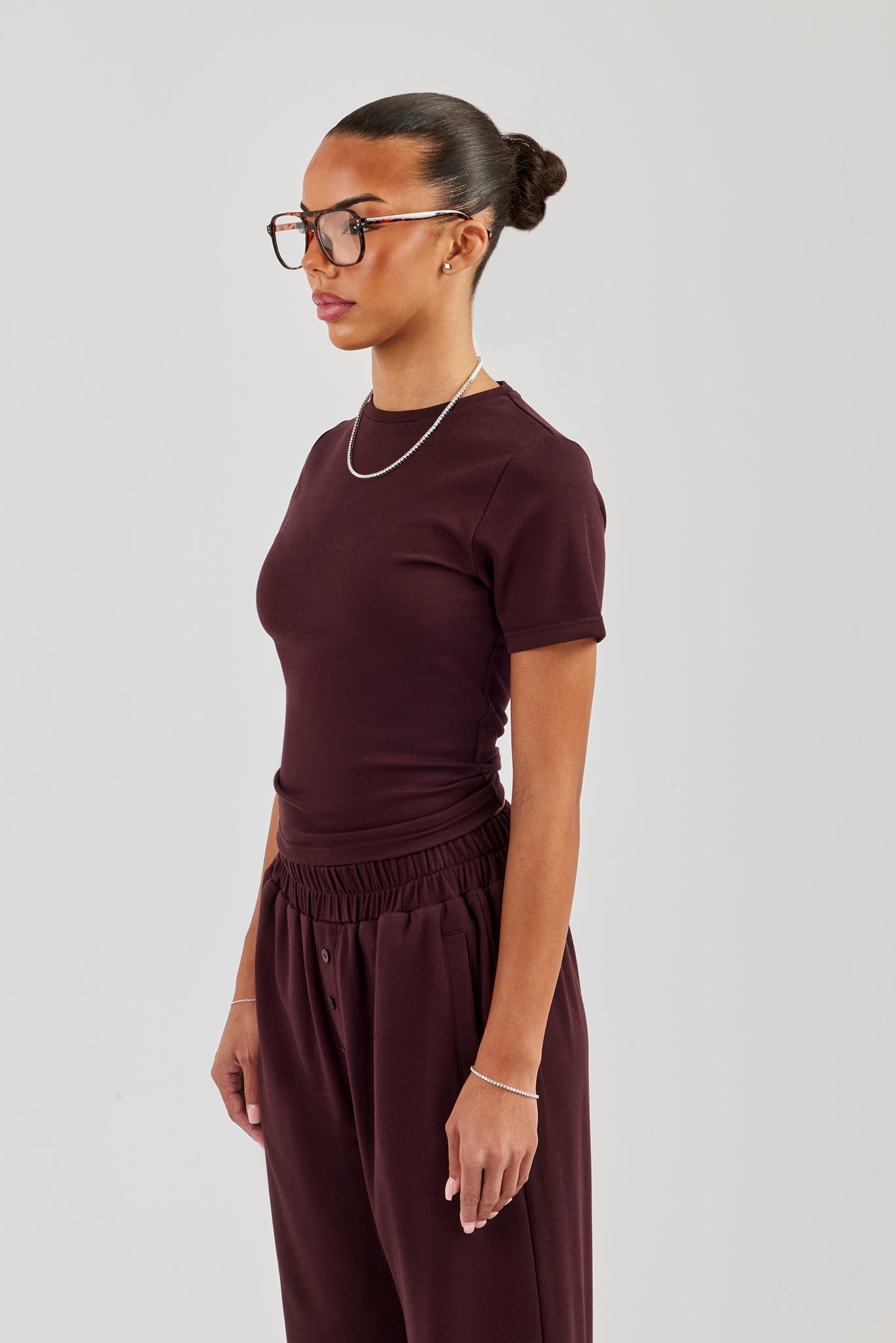 Soft Touch Short Sleeve T-Shirt - Burgundy