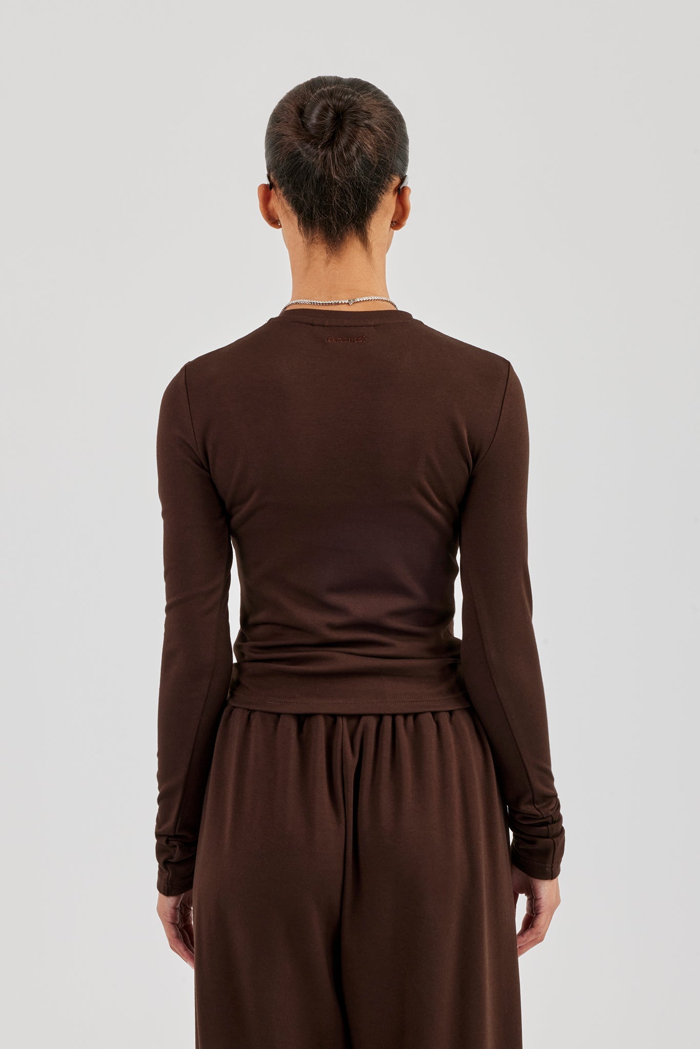Soft Touch Long Sleeve Top - Chocolate