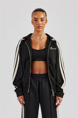 Taping Hooded Jacket - Black