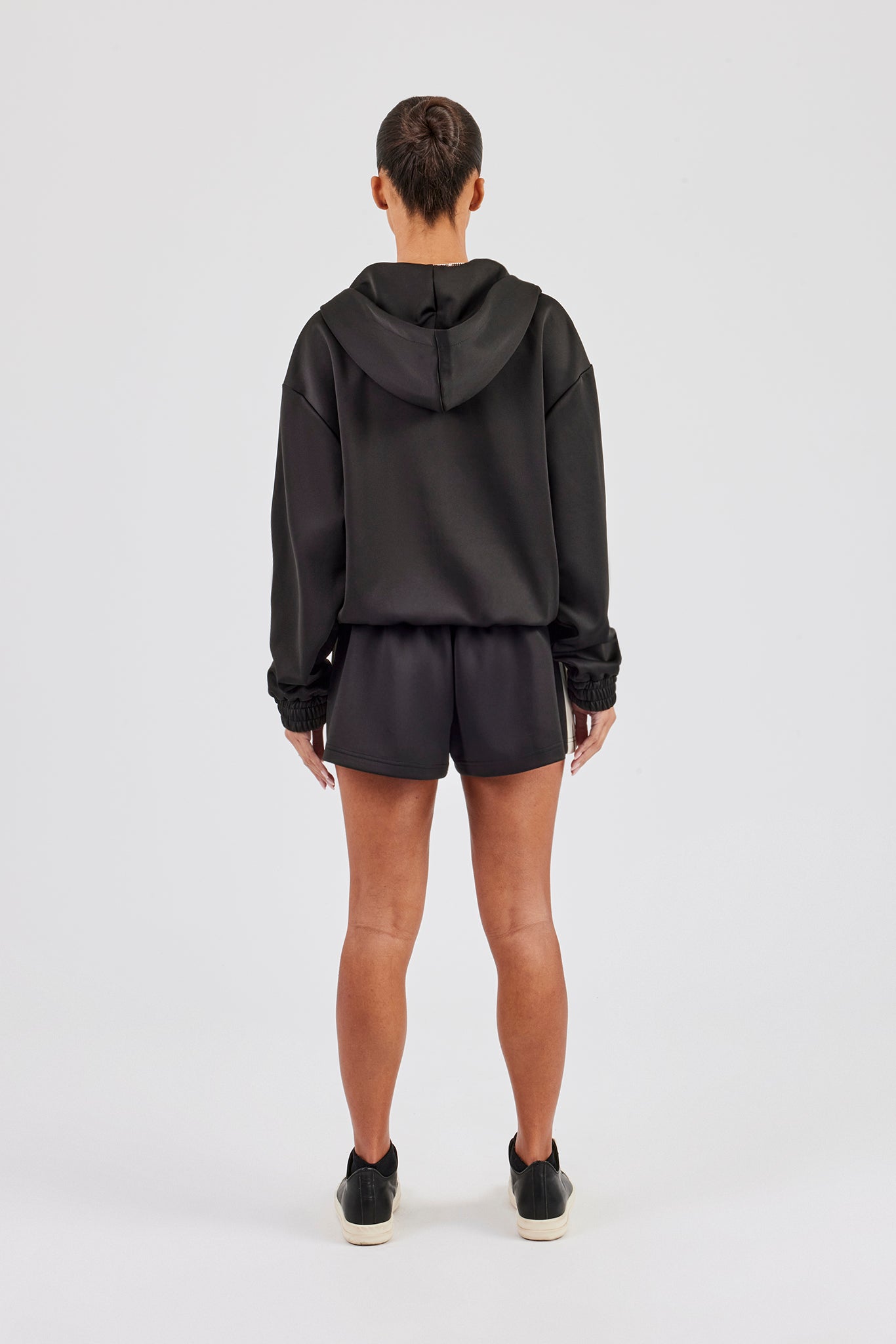 Taping Hooded Jacket & Taping Short - Black