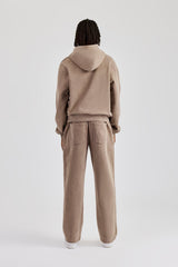 Verwaschener Hoodie - Taupe