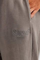 Washed Wide Leg Jogger - Grey