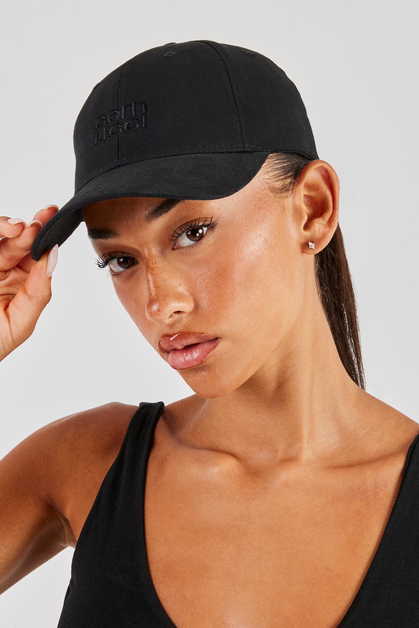 Cernucci Stacked Logo Cap - Black