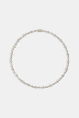 Iced Floral Motif Chain - 8mm