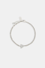 Iced Pave Triangular Rolo Bracelet - 10mm