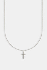 Micro Polished Cross Cuban Necklace - 15mm