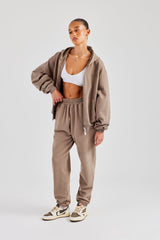 Womens Cuffed Jogger - Taupe