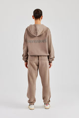 Womens Cuffed Jogger - Taupe