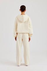Zip Through Hooded Tracksuit - Butter Yellow