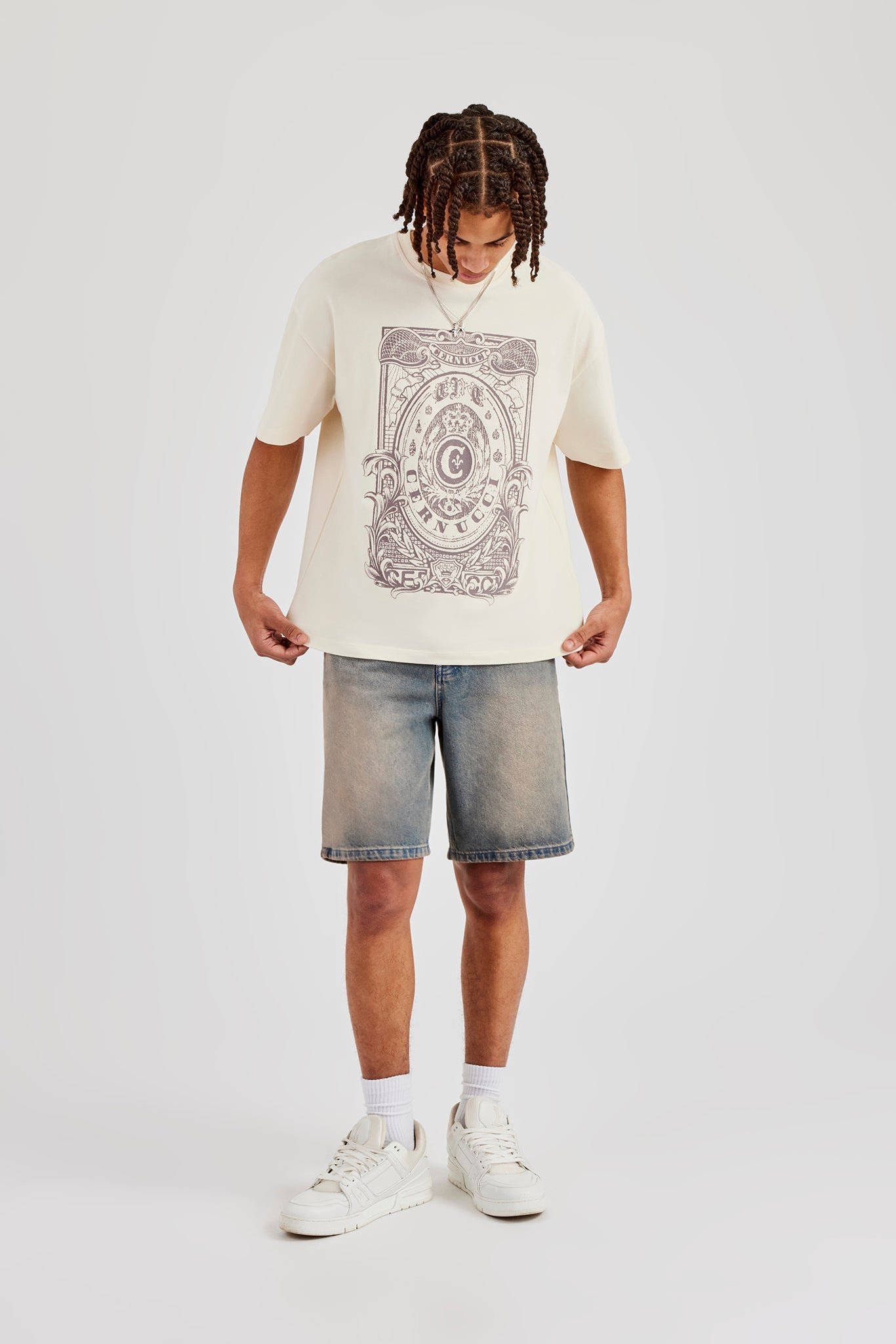 Washed Graphic Print T-Shirt