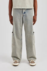 Baggy Fit Patch Pocket Jean - Antique Wash