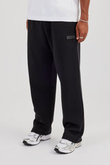 Logo Tab Relaxed Jogger – Black
