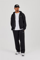 Logo Tab Relaxed Jogger – Black