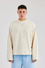 Sleeve Printed Long Sleeve T-Shirt
