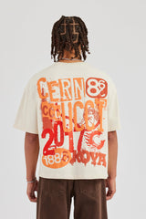 CCC Back Print Boxy T-Shirt - Off White