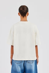 Strawberry Graphic Oversized T-Shirt - Off White