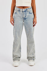 Relaxed Seam Detail Jean - Antique Wash