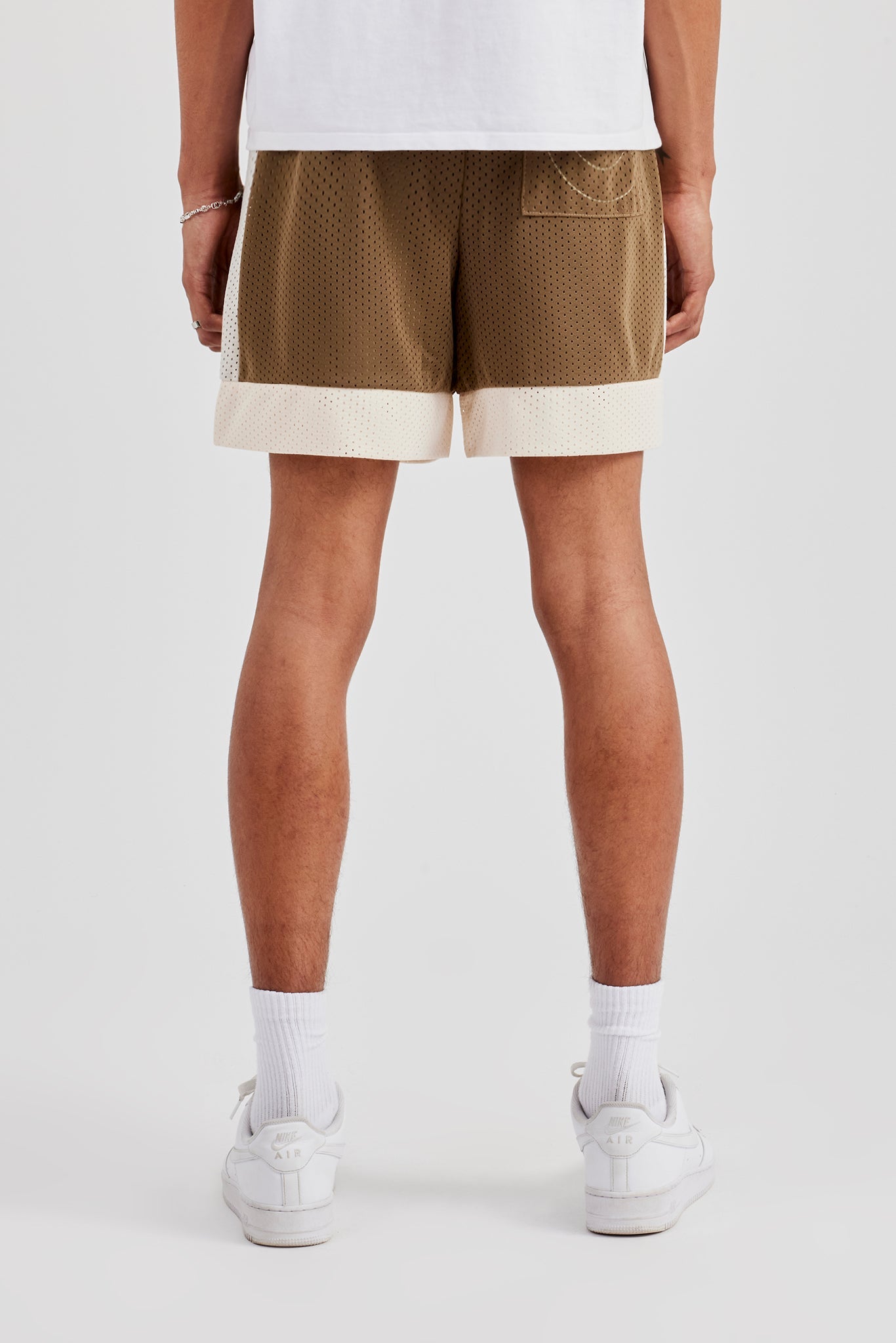 Cernucci Panel Mesh Short - Taupe