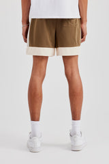 Cernucci Panel Mesh Short - Taupe