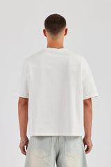 Boxy Applique Logo T-Shirt - White