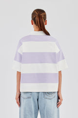 Short Sleeve Rugby Polo - Purple