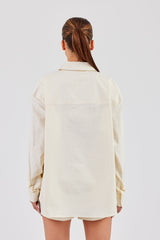 Oversized Stripe Shirt - Butter Yellow