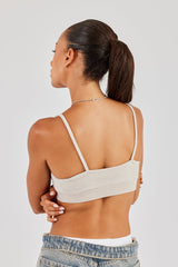 Terry Towelling Bralette - Beige