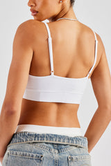 Cernucci Jersey-Bralette - Weiß