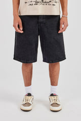 Denim Bermuda Jorts - Washed Black