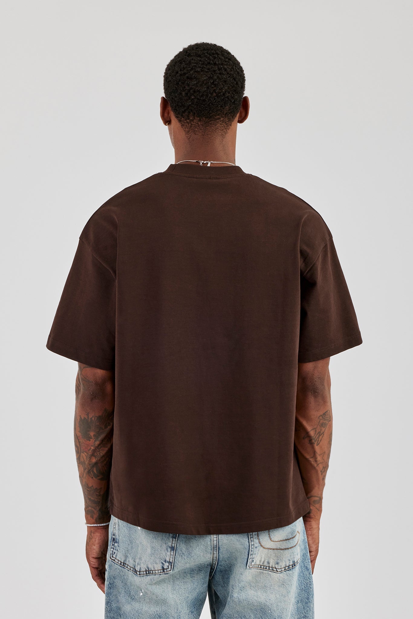 Diamonds In Paradise Oversized T-Shirt - Chocolate